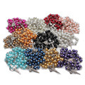 Collier chapelet en perles d'imitation avec croix, longue chaîne pour pull, pour hommes et femmes, bijoux cadeau, fabriqué au Zhejiang - Product Image 1