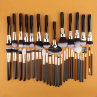 Mekop Set kuas rias penuh Diy tanpa Logo, Set kuas riasan Foundation Profesional 40 buah dengan palet