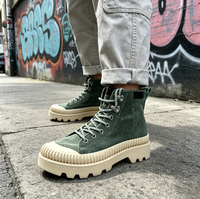 Bottes plateforme en microfibre de qualité supérieure, ultra-légères, semelle extérieure en EVA, chaussures utilitaires urbaines