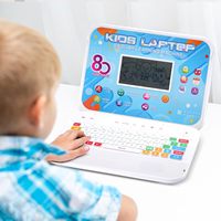 Tableta Educativa Bilingüe Inglés-Árabe para Niños, Máquina de Lectura, Pantalla LED, Plástico ABS, Funciona con Batería