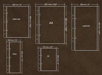 Vente en gros de carnets de commandes de table modernes en bois durable de qualité supérieure A4/A5 pour restaurant 5 étoiles, gravure personnalisée imprimée