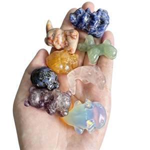 Miniatures <span class=keywords><strong>d</strong></span>'animaux sculptées en cristal – Ornement éducatif DIY, cadeau idéal pour mariages, anniversaires, fêtes, remises de diplômes, et cadeaux de pendaison de crémaillère - Product Image 3
