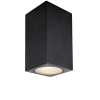 Applique murale LED moderne en matériau PC IP54 avec douille GU10, éclairage haut et bas, pour extérieur, forme carrée