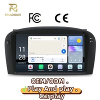Autoradio Android 8 pouces RoadNavi pour Maserati 4200 GT 2004-2010 avec GPS intégré, aide au recul, tableau de bord, CarPlay sans fil, 4G