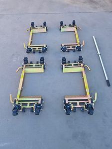 Juego de 4 Gatos Hidráulicos Manuales de Acero para Coche con Palanca de Posicionamiento, Altura Mínima de 12 Pulgadas - Product Image 2