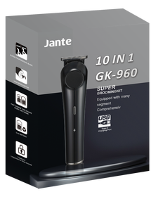 Recortadora de Pelo Profesional 5 en 1 de Acero Inoxidable para Hombre, Kit de Cuidado de la Barba, Recargable por USB, 600 mAh, Indicador Luminoso, 90-120 min - Product Image 3