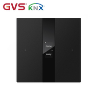 Système d'automatisation de la maison intelligente KNX/GVS/K-bus/OEM/ODM, interrupteur mural intelligent à bouton poussoir en verre 1 voie