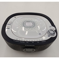 Promo Panas PANDA Black Portable CD Boombox dengan Lampu LCD USB TF Card MP3 Radio AM/FM Jack Earphone 3.5mm Speaker