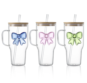 Tazza da Caffè in Vetro Resistente al Calore Luxury Girl Era, Bicchieri per Tè, Latte, Succo, Bevande, Articoli in Vetro Colorato - Product Image 2