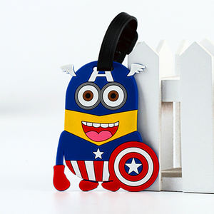 All'ingrosso personalizzato in gomma 3D Logo in Pvc divertenti set di etichette per bagagli in <span class=keywords><strong>Silicone</strong></span> per bambini e porta passaporto - Product Image 5