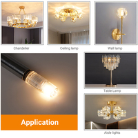 Bombilla LED G4 para lámpara de araña, 1W, 120lm, equivalente a halógena de 10W, Clase E, sin parpadeo, el más nuevo estándar ERP EMC