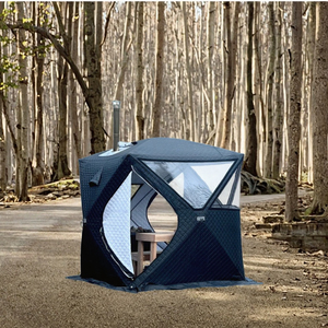 Tenda Sauna Portatile da Esterno per 2-5 Persone per Palestra Domestica e Campeggio in Robusto Tessuto Oxford con Funzione <span class=keywords><strong>Vapore</strong></span> Umido - Product Image 3