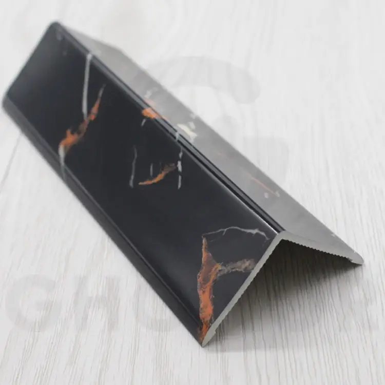 Low MOQ PVC Building Materials L Shaped Angle Protector Wall Corner Extrusion Profile Plastic Tile Trim for Ceramic Tile