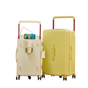 Large Capacity Simple Classic Trolley <b>Suitcase</b> 5-Wheel Spinner Wheels Lightweight & Durable ABS Material RTS Bulk Mixed Order - Product Image 2