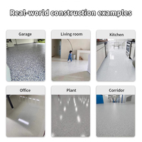 Peinture de sol époxy auto-nivelante écologique à base de sable coloré, revêtement liquide effet marbre pour carrelage, couleurs personnalisables