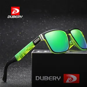 D518 Dubery แบรนด์ที่มีคุณภาพสูง CE UV400 Cat.3ผู้ชายกีฬาแว่นตากันแดดโพลาไรซ์สีที่มีกล่องบรรจุ