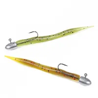 Spinpoler 48mm Ajing Worm Señuelo Artificial Wobbler Suave de Silicona Micro Mini para Pesca en Roca, Lubina y Caballa, 20 unidades