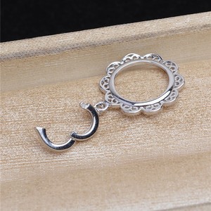 Bracelet en argent S925 avec pendentif rétro en dentelle Mabel, boucle universelle de 12,8 à 13 mm, bricolage, emballé dans un sac - Product Image 3