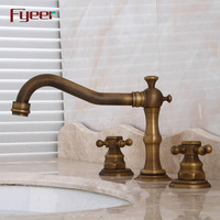 Fyeer robinet d'eau de lavabo en laiton Antique largement répandu