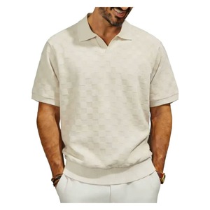 Polo de Punto Personalizado para Hombre, Camiseta de Manga Corta con Cuello, OEM ODM, Marca Privada - Product Image 5