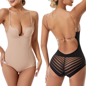 Body sculptant respirant <span class=keywords><strong>pour</strong></span> femme, décolleté plongeant en V profond, sans couture, <span class=keywords><strong>dos</strong></span> nu, style string, sous-vêtement de robe - Product Image 4