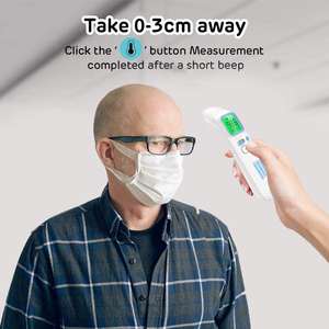 Para Berrcom Termômetro Digital Preciso para Adultos Bebês <span class=keywords><strong>IR</strong></span> Infravermelho Testa Orelha Contato Plástico Tela LCD - Product Image 5