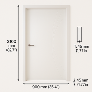 Modern 5-Year Warranty Fire Door Fire Security Rated Internal <strong>Entry</strong> Living Room <strong>Hall</strong> Hotel Apartment Basement Hospital Use - Product Image 6