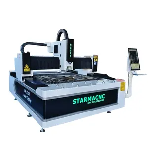 STARMACNC mesin pemotong laser lembaran cnc serat logam 1212 1313