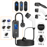 7kW 5M 32A CEE Plug EV Chargeur Câble Type 2 à 3 Broches Plug Portable Chargeur De Voiture Électrique