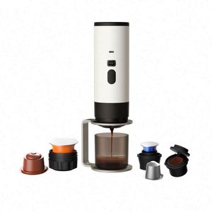 Cafetera Espresso Portátil con Batería de 7800mAh, Cafetera Eléctrica Autocalentable | Vehículo Compacto para Viajes, Autocaravanas, Oficina o Campamentos - Product Image 1