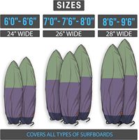 Sac de sport de surf professionnel personnalisé de haute qualité sac de planche de surf couverture de planche de surf en toile souple