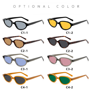 Premium Polarized Acetate Sunglasses Women Vintage Small Oval Frame <strong>TAC</strong> UV400 Protection Classic Trendy Outdoor Eyewear Shades - Product Image 2