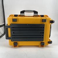 Mallette de transport des outils, à poignée étanche, en plastique dur jaune, étui de protection avec cravate, DPC120