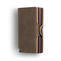 Portefeuille automatique minimaliste fin avec protection RFID, grande capacité, double compartiment en aluminium, pour cartes de crédit, vente en gros Casekey