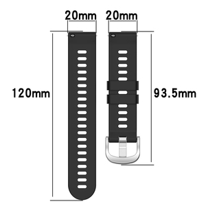 Bracelet de <span class=keywords><strong>montre</strong></span> sport en silicone 18 mm 20 mm 22 mm pour Garmin Forerunner 265 970 570 Venu 4 3 Smartwatch - Product Image 2