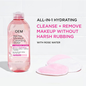 <span class=keywords><strong>Agua</strong></span> <span class=keywords><strong>Micelar</strong></span> Vegana OEM, Limpiador Hidratante con Glicerina <span class=keywords><strong>de</strong></span> Rosa, Suave para Piel Sensible, Desmaquillante para Todo Tipo <span class=keywords><strong>de</strong></span> Piel - Product Image 3