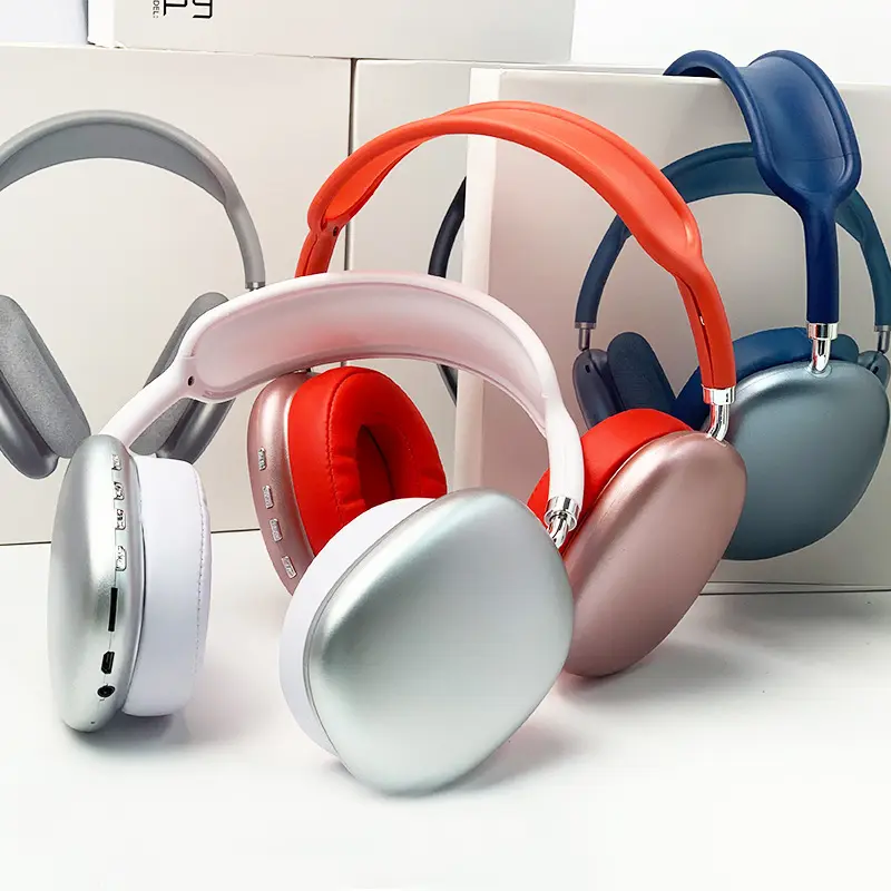 P9 Wireless Headband Blue tooth Earphone Game Earbuds TWS Headset Colorful Macaroon Headphones