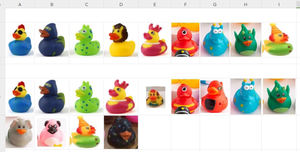 เป็ดยางแบบคละแบบ  เป็ดยางจำนวนมาก ของเล่นเป็ดยางสำหรับอาบน้ำ เป็ดยางรูปรถจี๊ป เป็ดยางสำหรับเครื่องคีบตุ๊กตา - Product Image 4