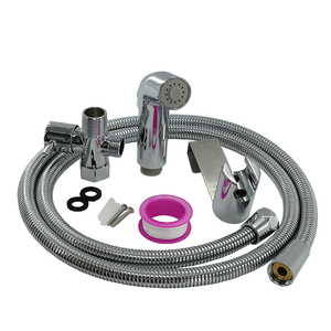 HaoEhhl Portable Stainless Steel Shattaf <strong>Hand</strong> <strong>Bidet</strong> <strong>Sprayer</strong> Set Modern Brass Health <strong>Faucet</strong> OEM/ODM Bathroom Accessories for - Product Image 1