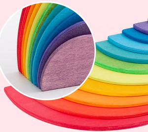 Jouets <span class=keywords><strong>en</strong></span> bois <span class=keywords><strong>arc</strong></span>-<span class=keywords><strong>en</strong></span>-<span class=keywords><strong>ciel</strong></span> pour enfants, blocs <span class=keywords><strong>de</strong></span> construction <span class=keywords><strong>en</strong></span> bois pour bébés, jouets éducatifs <span class=keywords><strong>en</strong></span> bois Grimm, <span class=keywords><strong>Grimms</strong></span> Polarlichter - Product Image 5