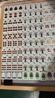 Juego de Mahjong Mágico Estilo Americano para Halloween, 160 Piezas, 3 Capas, Fichas Acrílicas Talladas en Negro y Dorado para Entretenimiento Festivo