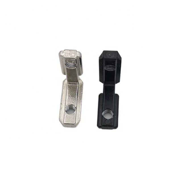 Металлический угловой кронштейн L-образной формы 2020 черного/серебряного цвета M4 M5, внутренние соединительные скобы из алюминиевого профиля