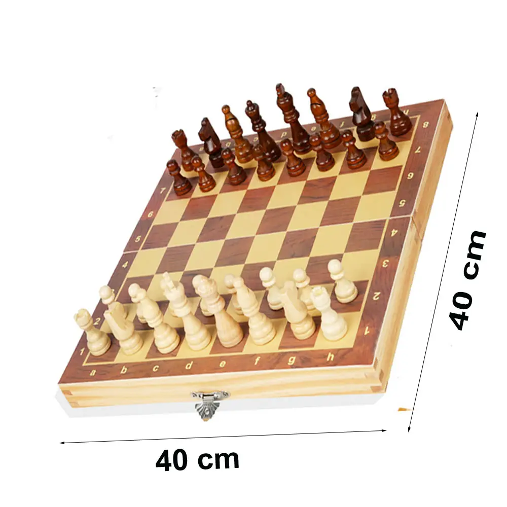 Jeu d'échecs et de dames personnalisé 2 en 1 Jeu d'autocollants Jeu d'échecs en bois pour enfants et adultes