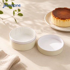 Kemasan Kotak Silinder Tabung Kardus Mewah yang Dapat Didaur Ulang dengan Pegangan Pita, Kotak Hadiah Bulat untuk Kue Kering/Cheesecake, Tabung Kertas Kustom - Product Image 3