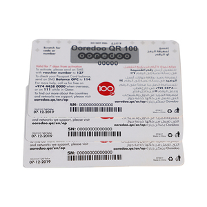 In Ấn Tùy Chỉnh Nạp Tiền Điện Thoại Viễn Thông Trả Trước Voucher Thẻ Cào Điện Thoại Di Động Thẻ Gọi Điện Thoại Trả Trước - Product Image 4