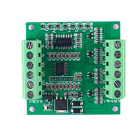 Módulo PWM a Voltaje de Cuatro Canales con Conversión de Número de Pulsos de Ciclo de Trabajo a Voltaje de Alimentación de 0-5V/0-10V 12V