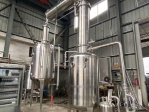 Torre de recuperação de álcool industrial química multifuncional em aço inoxidável, concentrador de destilação de etanol 95% - Product Image 4