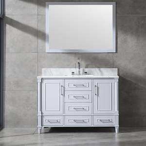 Mueble de Baño de Alta Gama de 48 Pulgadas con Lavabo de Cerámica y Características Resistentes al Agua - Product Image 3