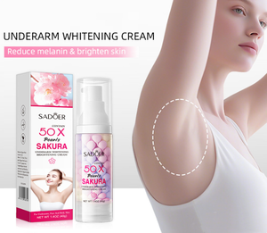 Lotion corporelle aux perles Élimination des taches noires Crème hydratante pour les aisselles Blanchiment Crème éclaircissante pour les aisselles aux perles de Sakura - Product Image 1