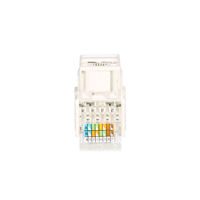 RJ45 CAT5e Ethernet réseau Keystone Jack Clip Module connecteur de prise murale Cat6 RJ45 Module d'information de Rotation du réseau
